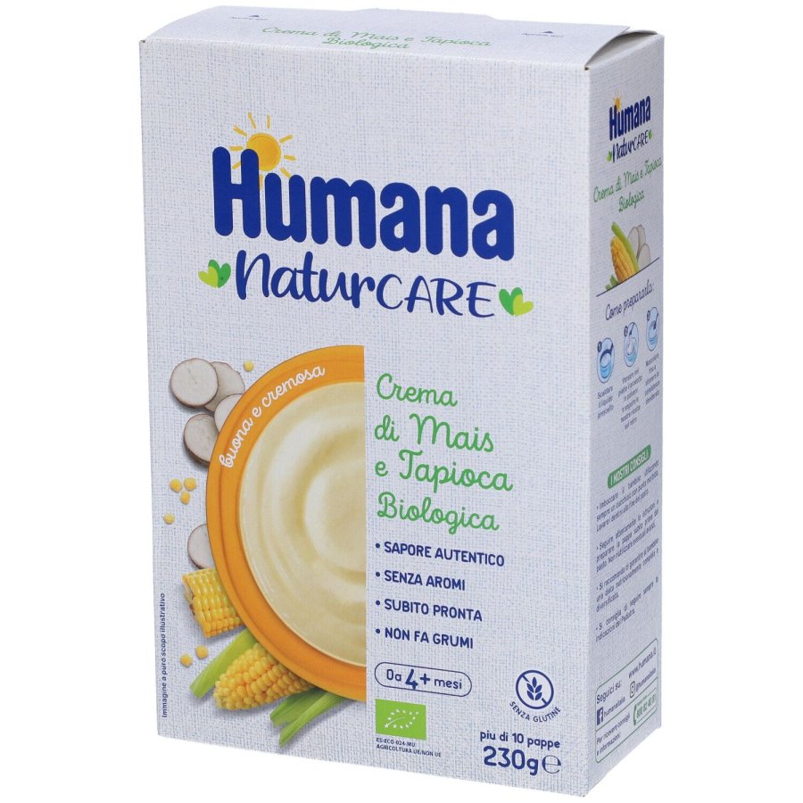 Humana, Crema di Mais e Tapioca Biologica, 230 g