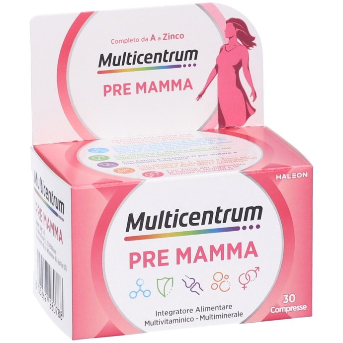 Multicentrum - Pre-Mamma 30 Compresse - Integratore per la Salute della Mamma in Gravidanza