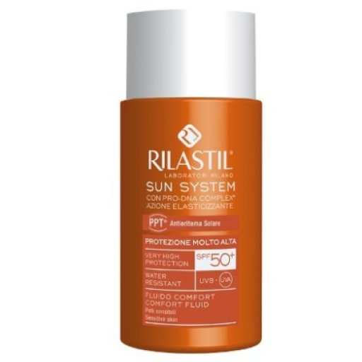 Rilastil Sun System Fluido Comfort SPF50+ 50ml - Protezione Solare ad Ampio Spettro