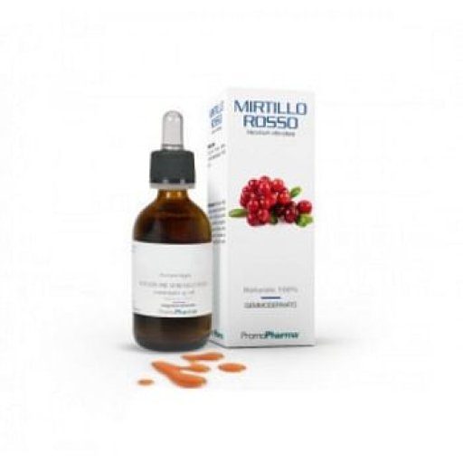 Mirtillo Rosso Gemmoderivato 50ml - Estratto Naturale per il Benessere delle Vie Urinarie