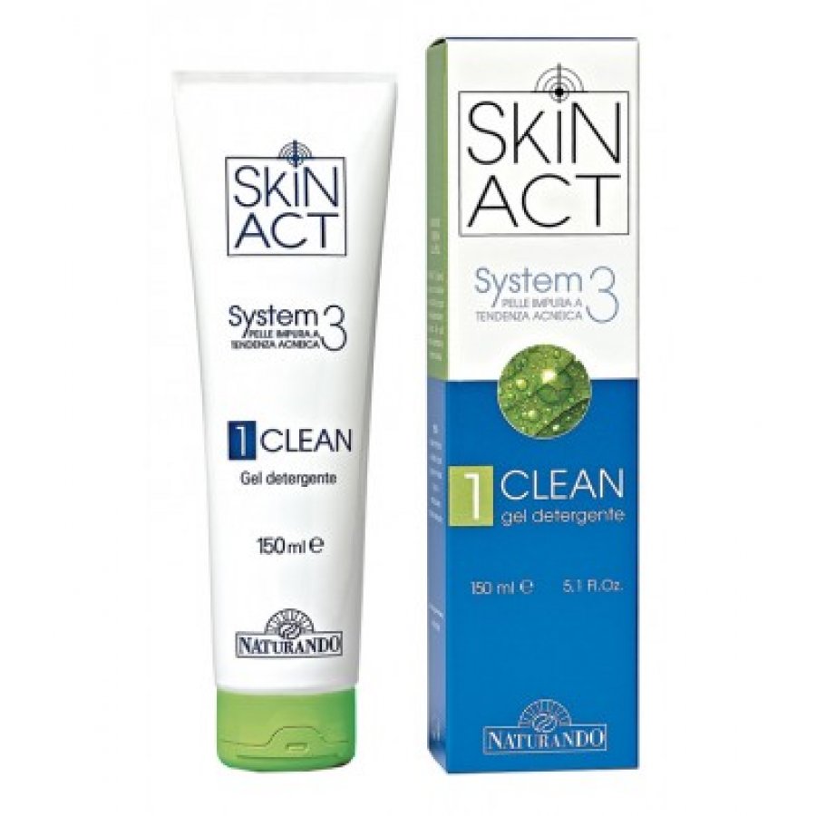 Naturando Skin Act System 3 Gel Detergente 150ml - Pelle Impura e Tendenza Acneica