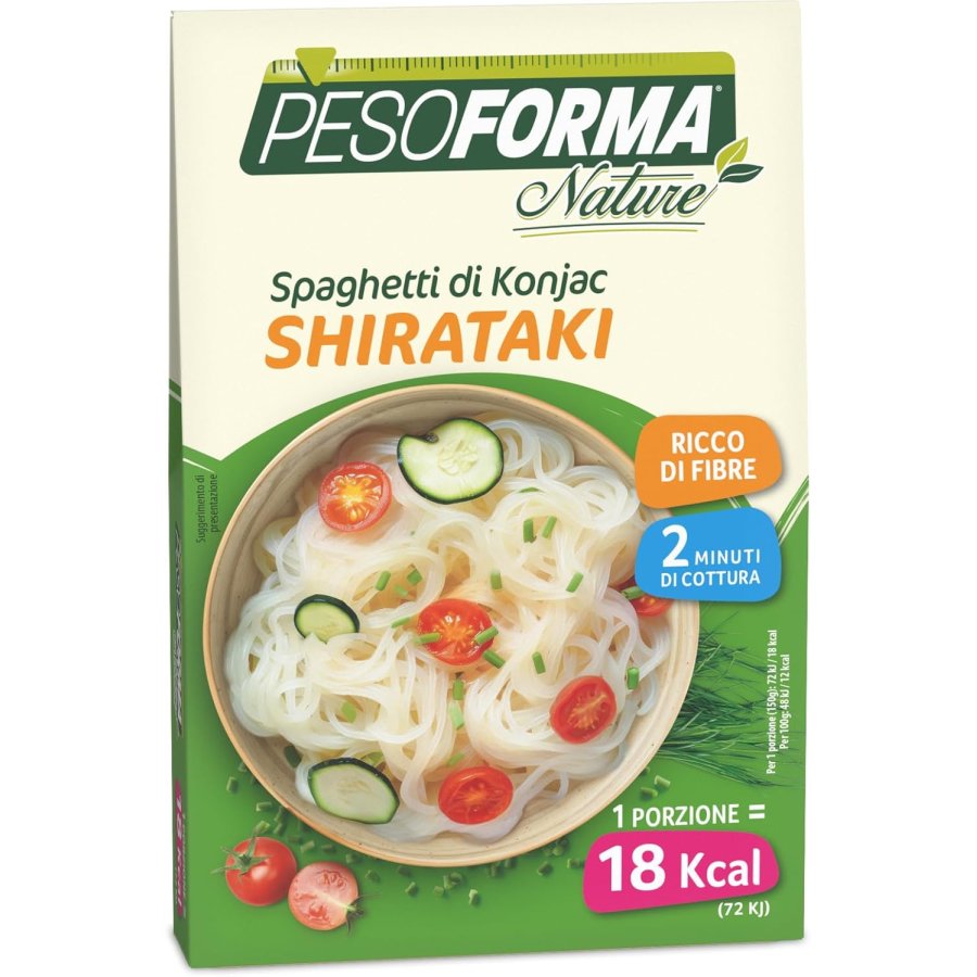 Pesoforma Shirataki Spaghetti di Konjac, 1 Porzione