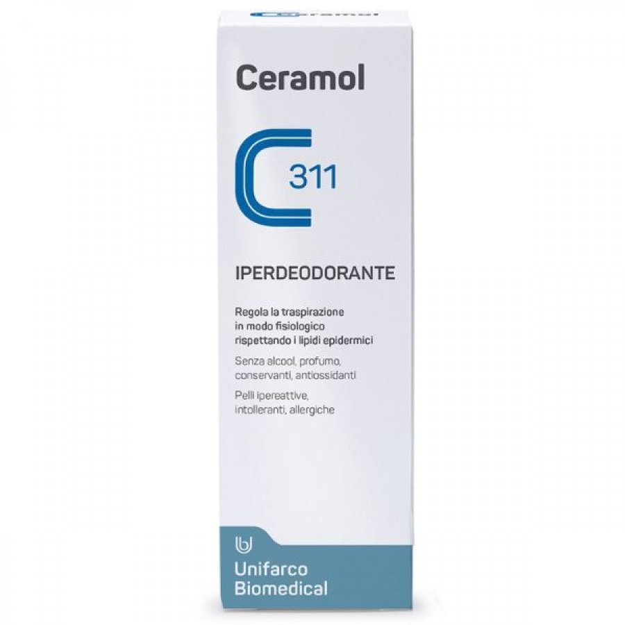 Ceramol 311 Iperdeodorante 75ml - Deodorante Idratante Senza Alluminio