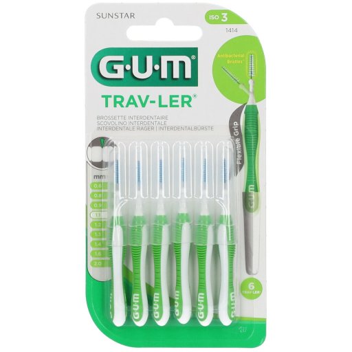 GUM, Trav-Ler Scovolino Interdentale, 6 Pezzi