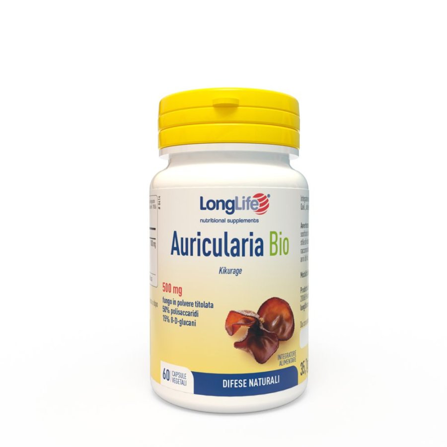 LongLife Auricularia Bio, 60 Capsule