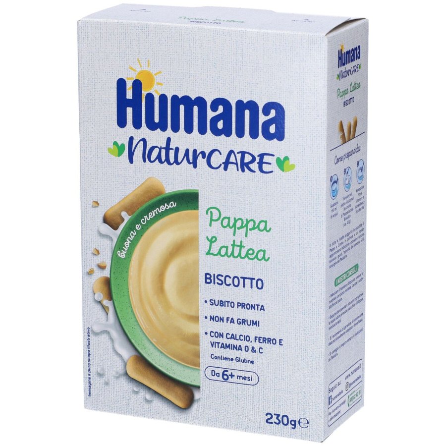 Humana, Pappa Lattea Biscotto 6m+, 230 g