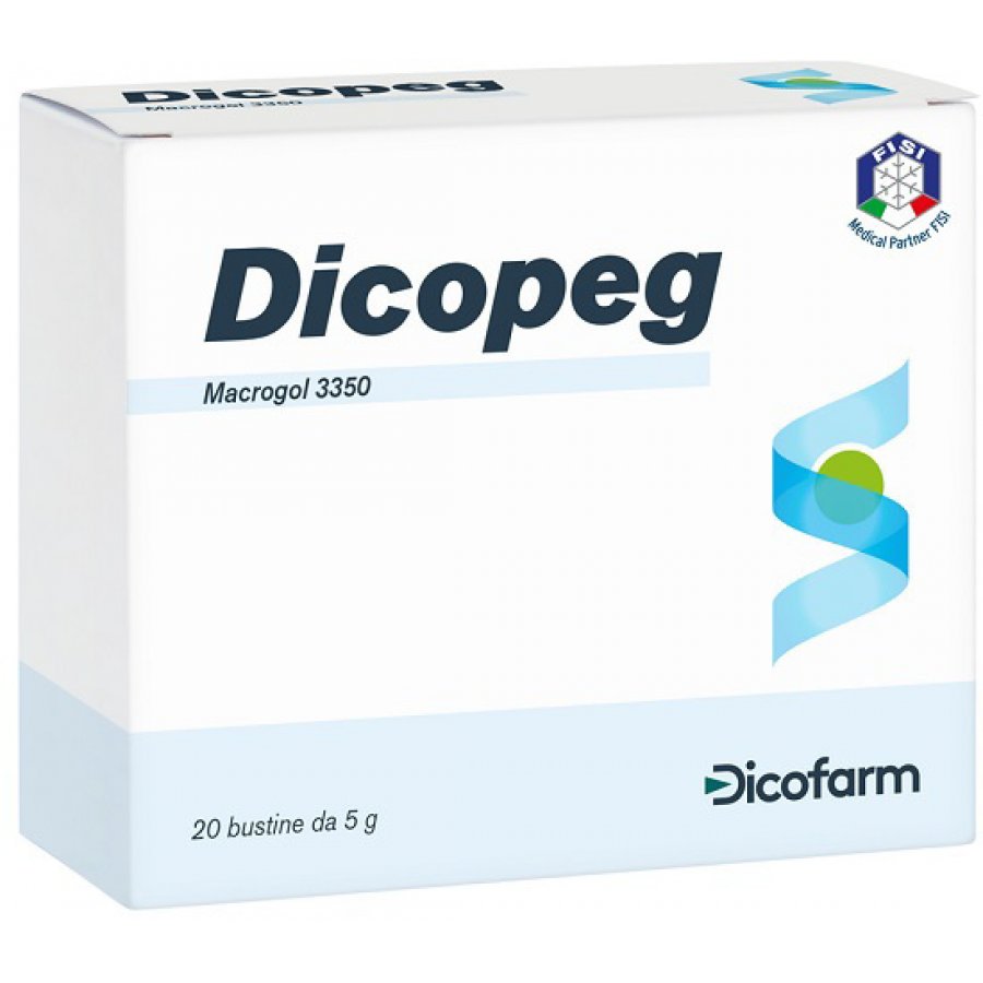 Dicopeg 20 Bustine x 5g - Integratore Alimentare Lassativo