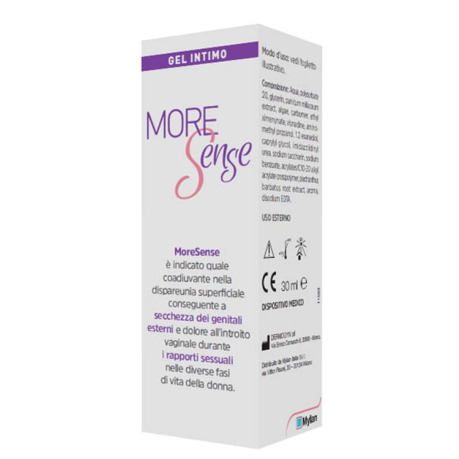 MoreSense Gel Intimo Idratante, 30 ml