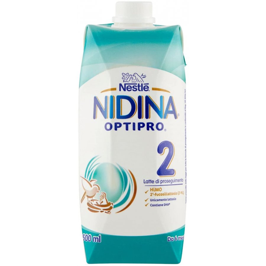 Nestlé - Nidina Optipro 2 Liquido 500ml - Latte di Proseguimento