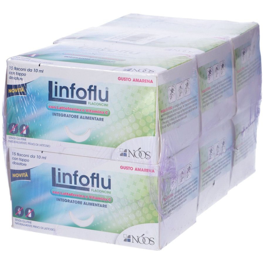 Noos, Linfoflu Multipack, 6 astucci x 15 flaconcini Noos, Linfoflu Multipack, 6 astucci x 15 flaconcini