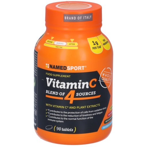 NAMEDSPORT Vitamin C Blend of 4 Sources, 90 Compresse