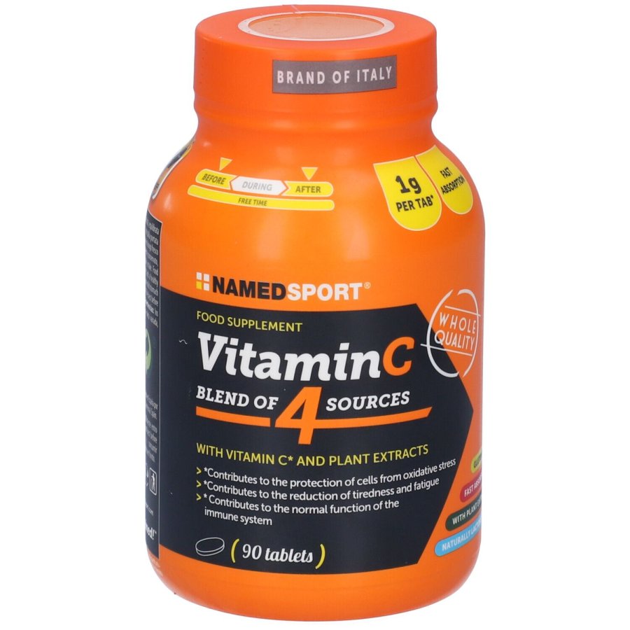 NAMEDSPORT Vitamin C Blend of 4 Sources, 90 Compresse