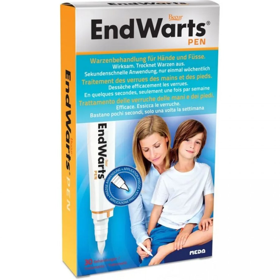 EndWarts Pen Penna da 3ml per la rimozione delle verruche - 30 trattamenti inclusi