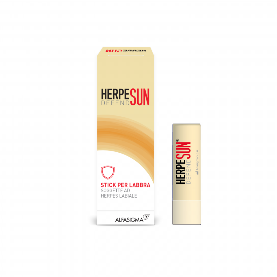 Herpesun Defend - Stick Labbra 5ml - Trattamento per Labbra con Herpes Labiale