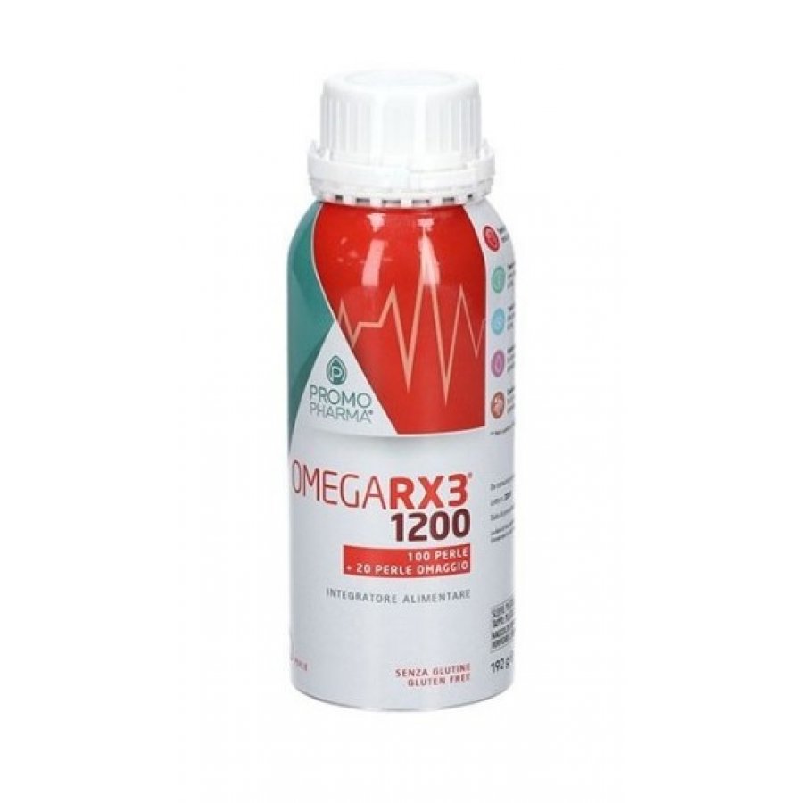 OmegaRX3 Plus - 100+20 Perle - Integratore di Omega-3 con Vitamina D3 ad Alta Potenza