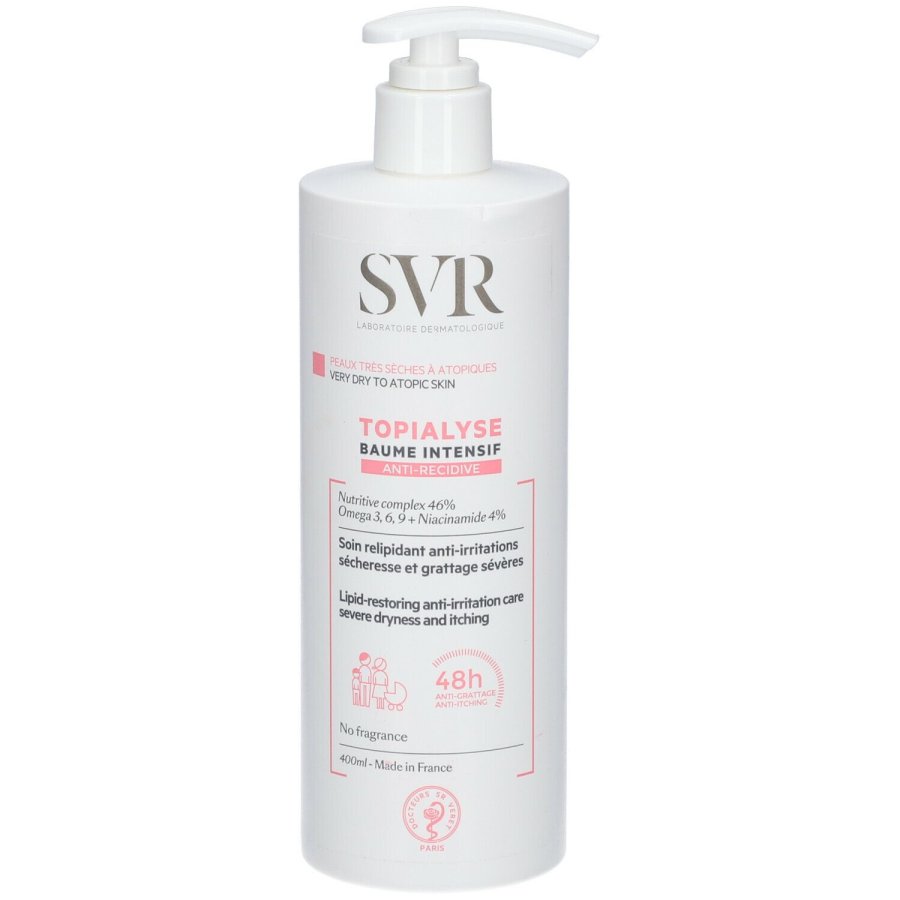 SVR Topialyse Baume Intensif 400 ml – Balsamo Anti-prurito per Pelle Atopica