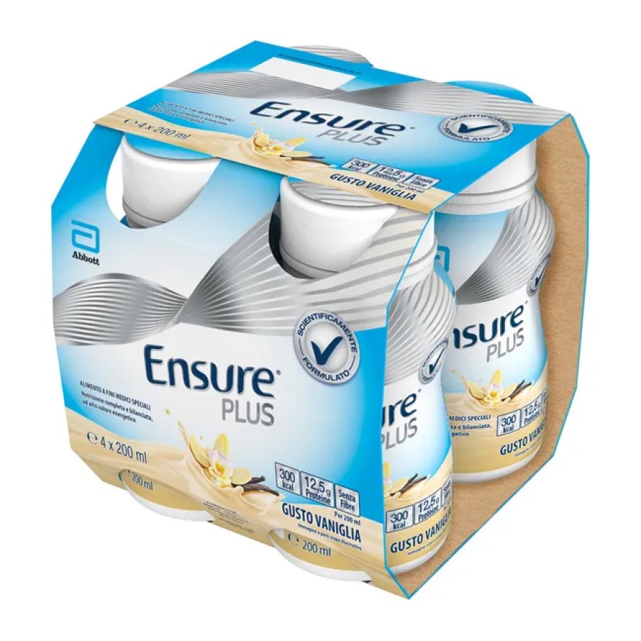 Ensure Plus Vaniglia, 4 x 200 ml