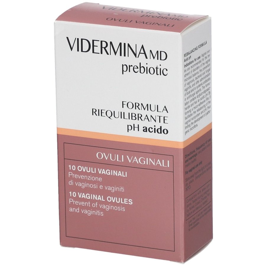 Vidermina MD Prebiotic Ovuli Vaginali 10 pezzi