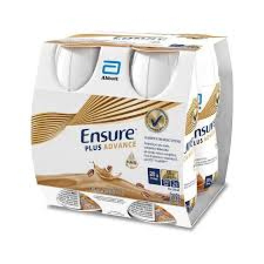 Ensure Plus Advance Supplemento Nutrizione Gusto Caffè 4x220 ml - Supplemento Nutrizionale Orale per Recupero Muscolare