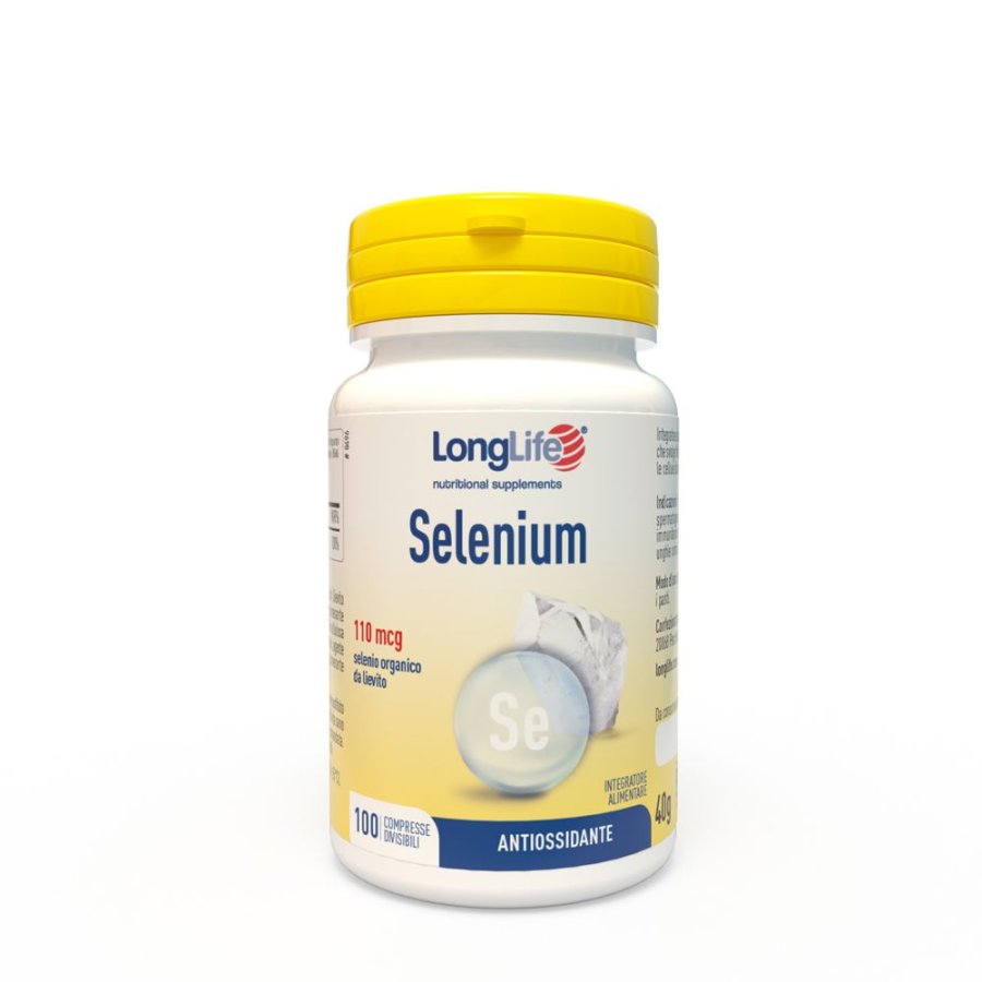 LongLife, Selenium, 100 Compresse Divisibili LongLife, Selenium, 100 Compresse Divisibili