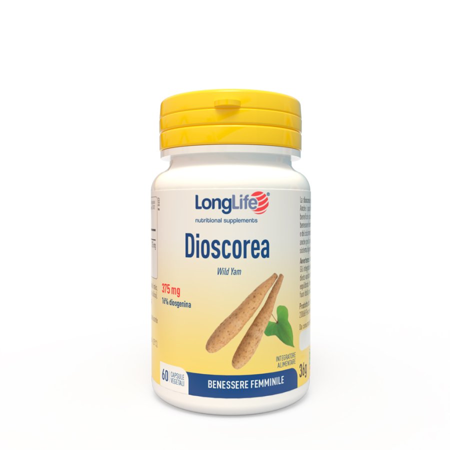 LongLife, Dioscorea 375 mg, 60 Capsule