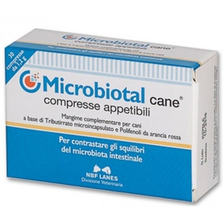 Microbiotal Cane Integratore per il Benessere Intestinale del Cane - 30 Compresse - Supporto Digestivo