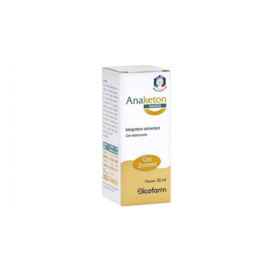 Anaketon Nausea 30ml - Integratore Alimentare a Base di Zenzero, Vitamine B1, B2, B6, L-alanina e Camomilla
