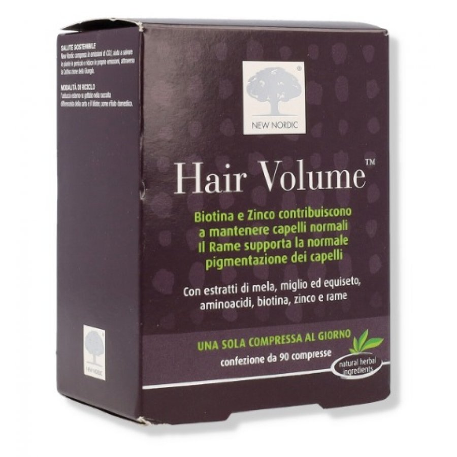 Hair Volume 90 Compresse - Integratore per la Crescita e la Salute dei Capelli