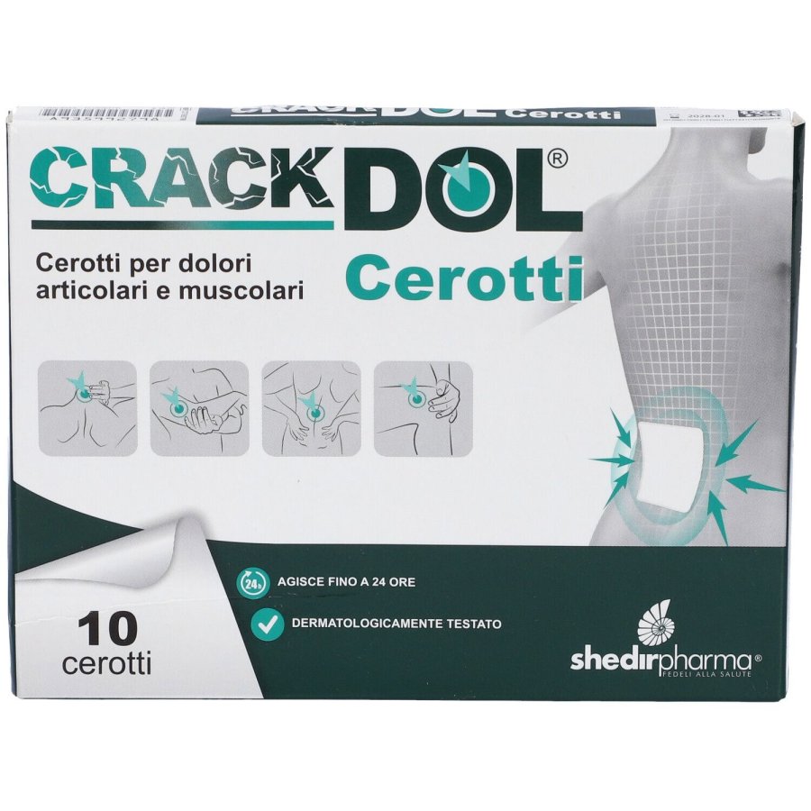 Shedir Pharma, Crackdol Cerotti Dispositivo Medico, 10 Pezzi