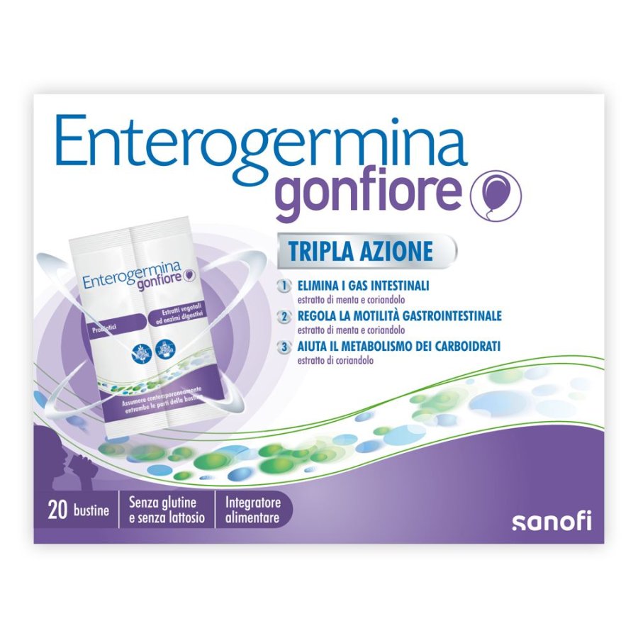 Sanofi, Enterogermina Gonfiore, 20 Bustine
