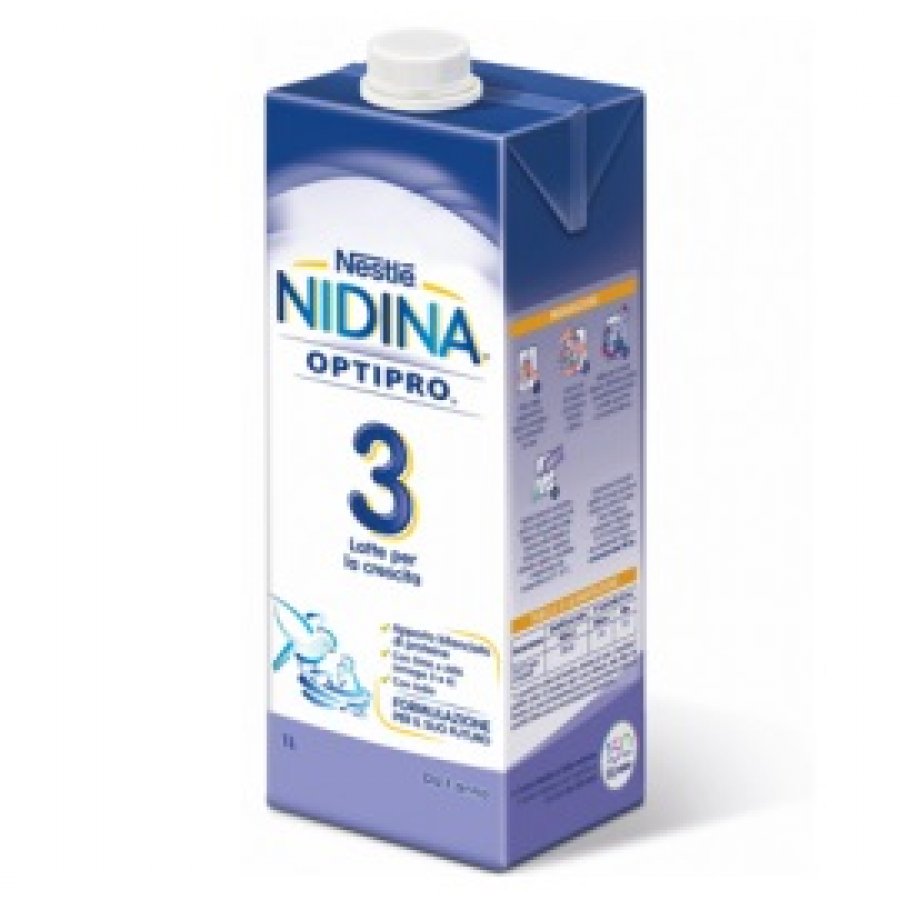 Nestlé Crescita 3 Liquido Nidina Optipro 1 Litro - Latte di Crescita per Bambini