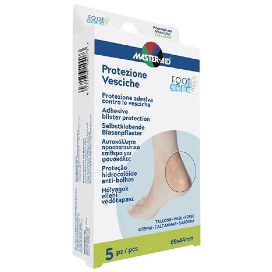 Master-Aid Foot Care Protezione Vesciche Tallone, 5 cerotti