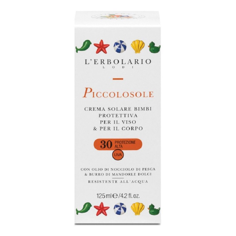 L&rsquo;Erbolario Piccolo Sole Crema Solare Bambini SPF30, 125 ml