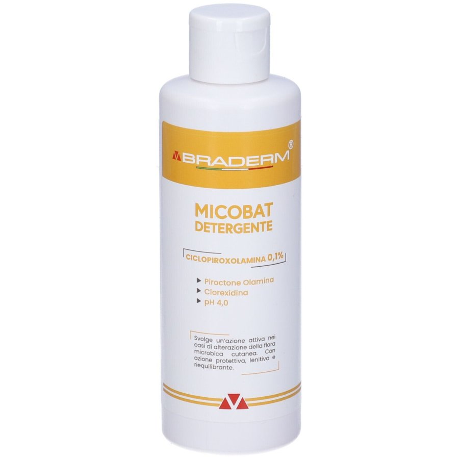 Micobat Detergente Intimo 200 ml - Antibatterico, Antimicotico, pH 4.5
