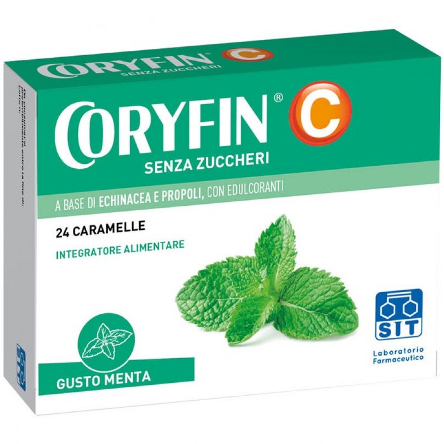 Coryfin C - Senza Zucchero Mentolo 24 Caramelle