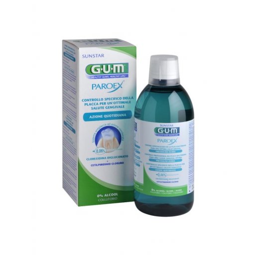 GUM Paroex Collutorio 0.06% CHX 500 ml - Prevenzione Gengivite e Antiplacca