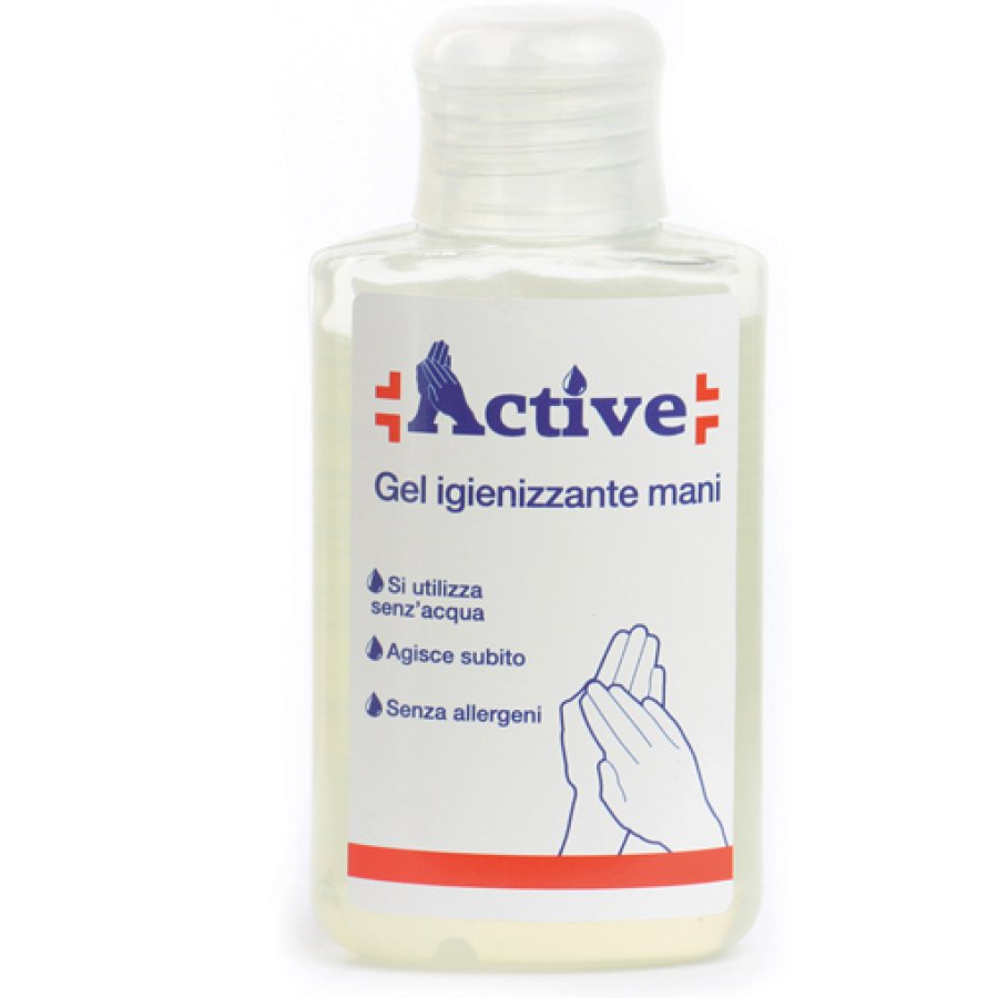 Active Gel Igienizzante Mani 80ml - Gel Disinfettante per Mani a Rapido Assorbimento