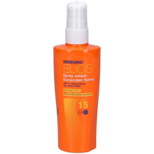 Immuno Elios - Spray Solare SPF15 200ml - Protezione Solare Leggera per una Pelle Radiante
