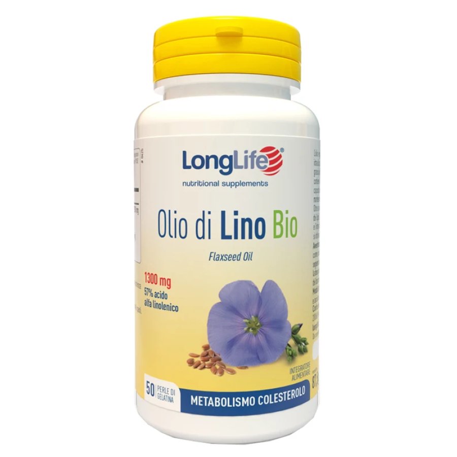 Longlife, Olio di Lino Bio, 50 Perle