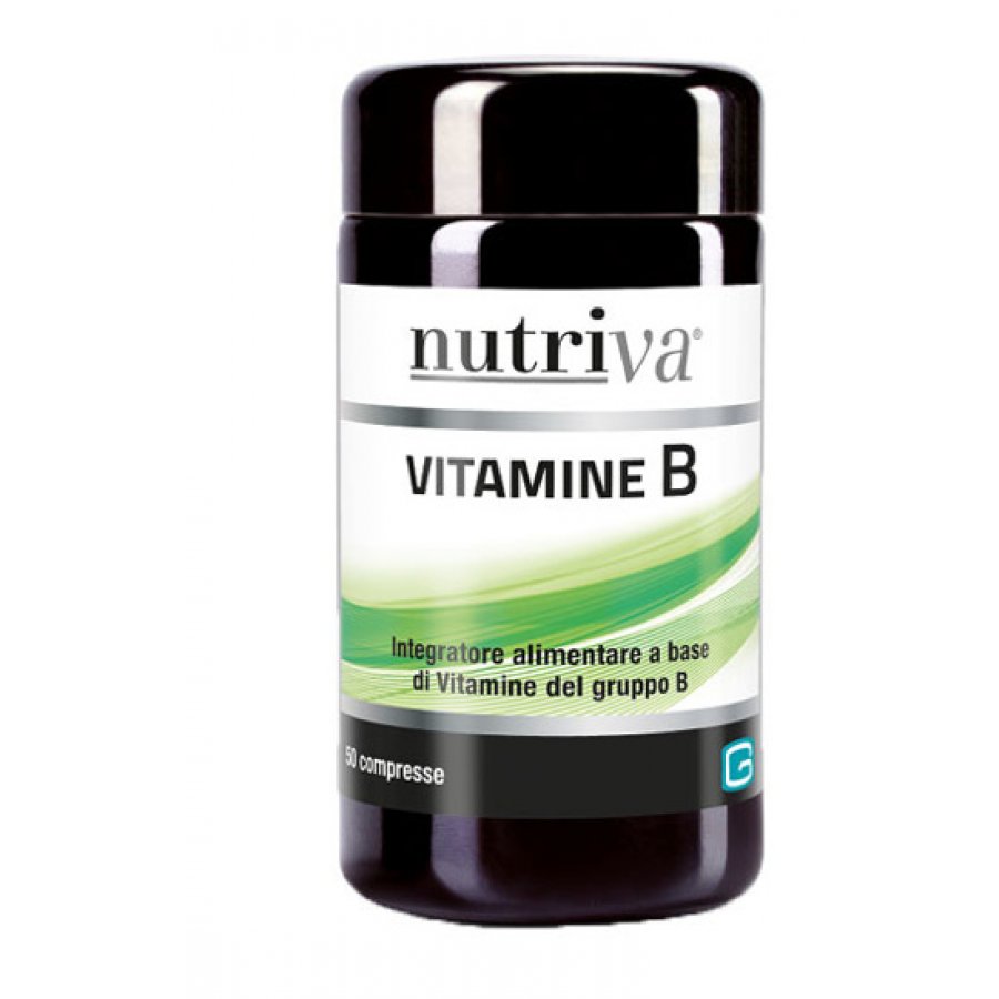 Nutriva Vitamine B 50 Compresse - Integratore Alimentare Vitamine Gruppo B - 50 Compresse