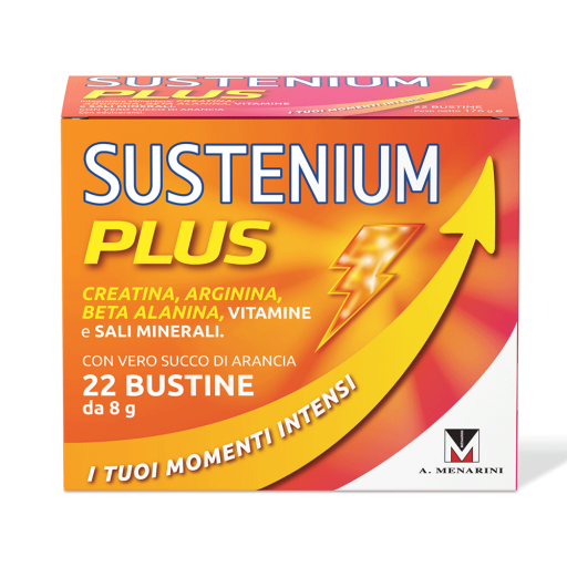 Sustenium Plus | Integratore Energizzante con Vitamine, Minerali e Aminoacidi - 22 Bustine