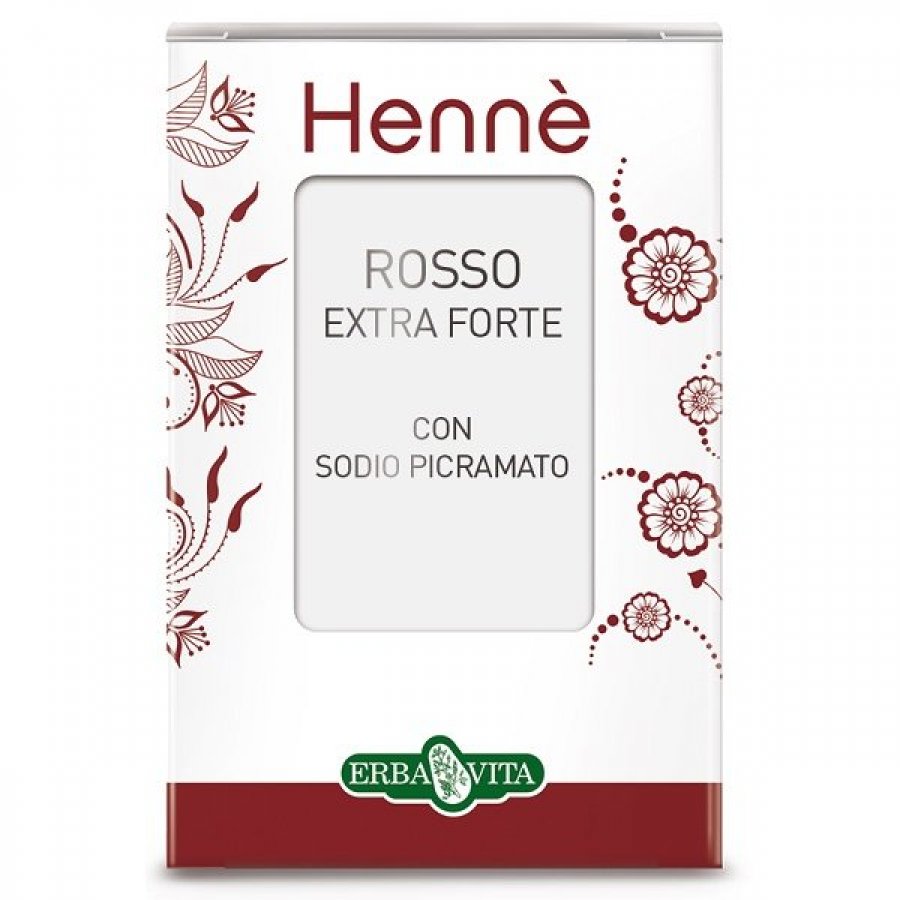 Erba Vita - Henne Colorante Capelli Rosso Naturale Extra Forte 100g