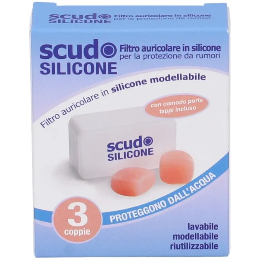 Tappo Auricolare Silicone Earplug Scudo 3 Coppie