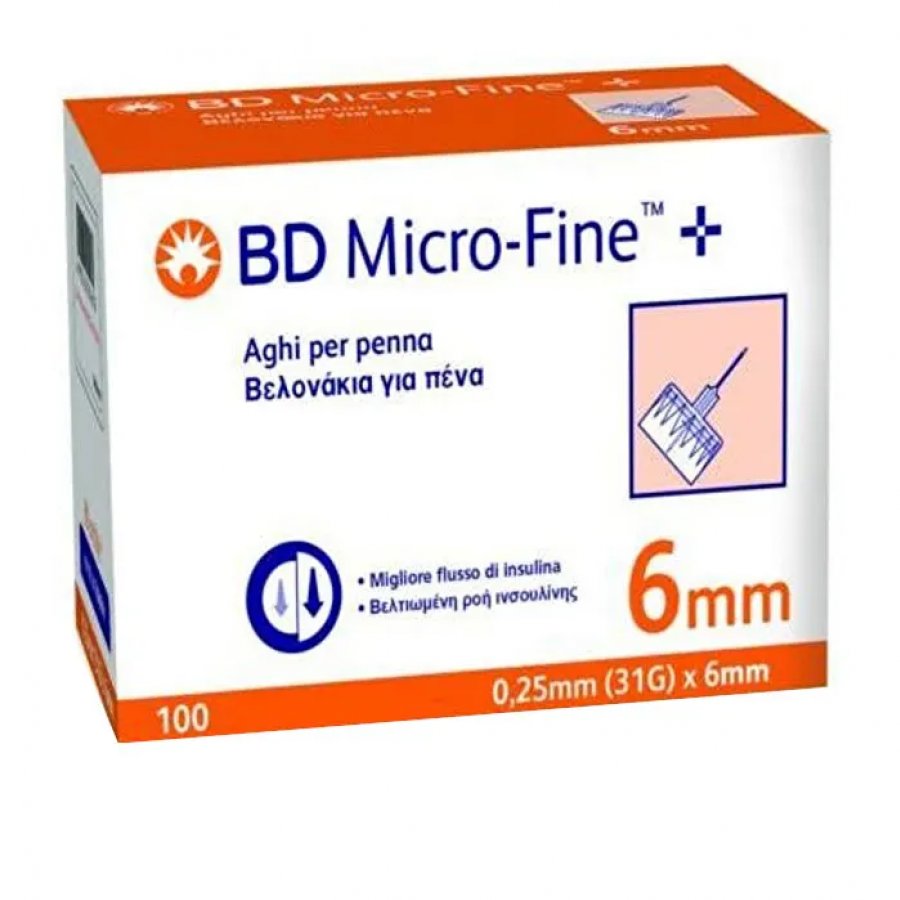 BD Microfine - 100 Aghi 31g 6mm - Aghi Sottili per Iniezioni Precise