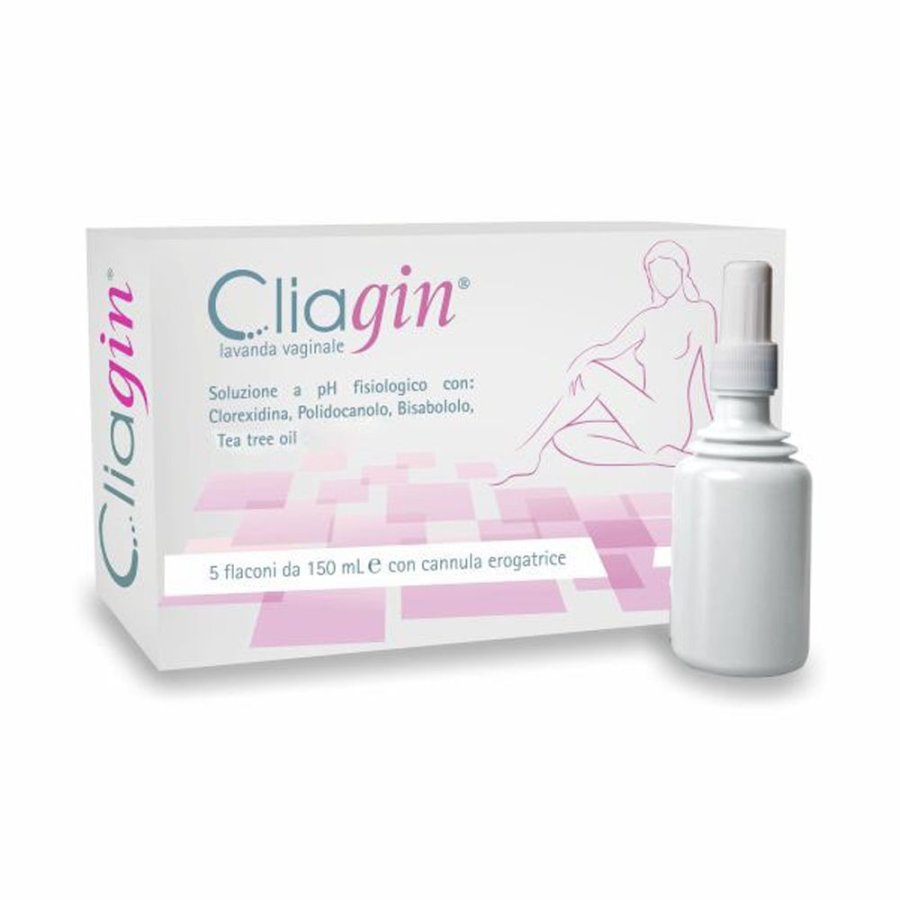 Budetta Farma, CliaGin Lavanda Vaginale, 5 x 150 ml