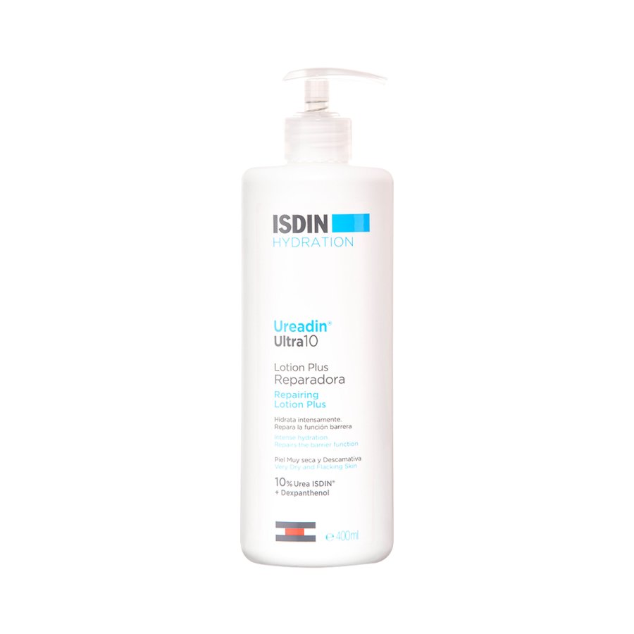 ISDIN, Hydration Ureadin Ultra 10 Lotion Plus Riparatrice, 400 ml