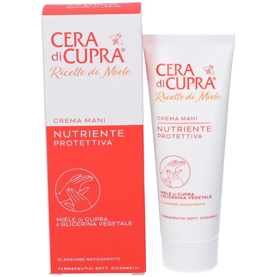 Cera di Cupra Crema Mani Ricette di Miele, 75 ml