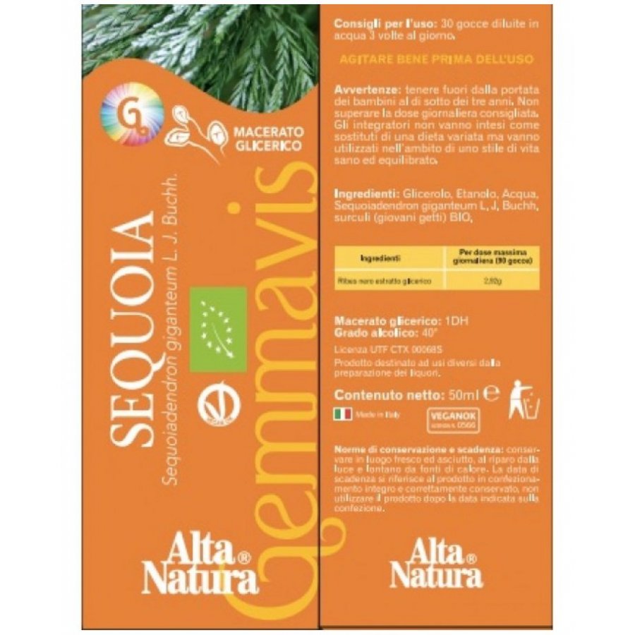 Alta Natura Gemmavis Sequoia Gemmoderivato 50 ml