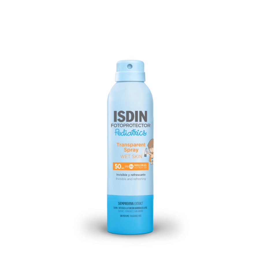 ISDIN, Fotoprotector Pediatrics Transparent Spray Wet Skin SPF50, 250 ml