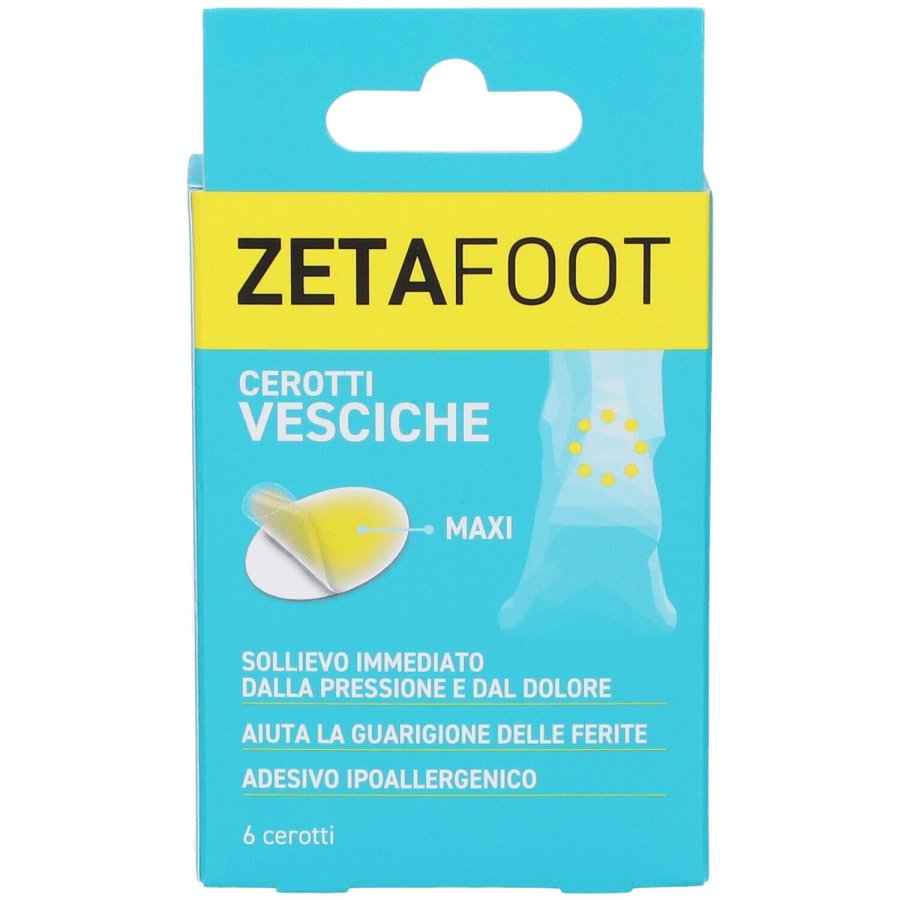 Zetafoot Cerotto Idrocolloidale Vesciche, 6 Pezzi Zetafoot Cerotto Idrocolloidale Vesciche, 6 Pezzi